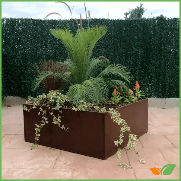 Jardineras de acero corten: elegancia y durabilidad para tu jardín